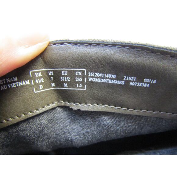 Clarks Womens Sz 7 M Brown Suede Zip Ankle Fashion Boots Bootie - Picture 10 of 11